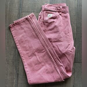 Pink wrangler jeans size 8